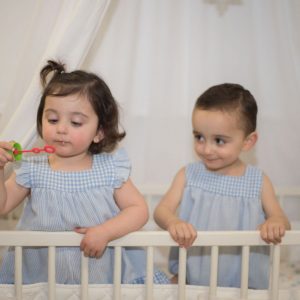 Pelele rayas y vichy