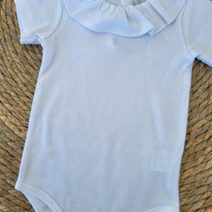 Body blanco cuello camisa