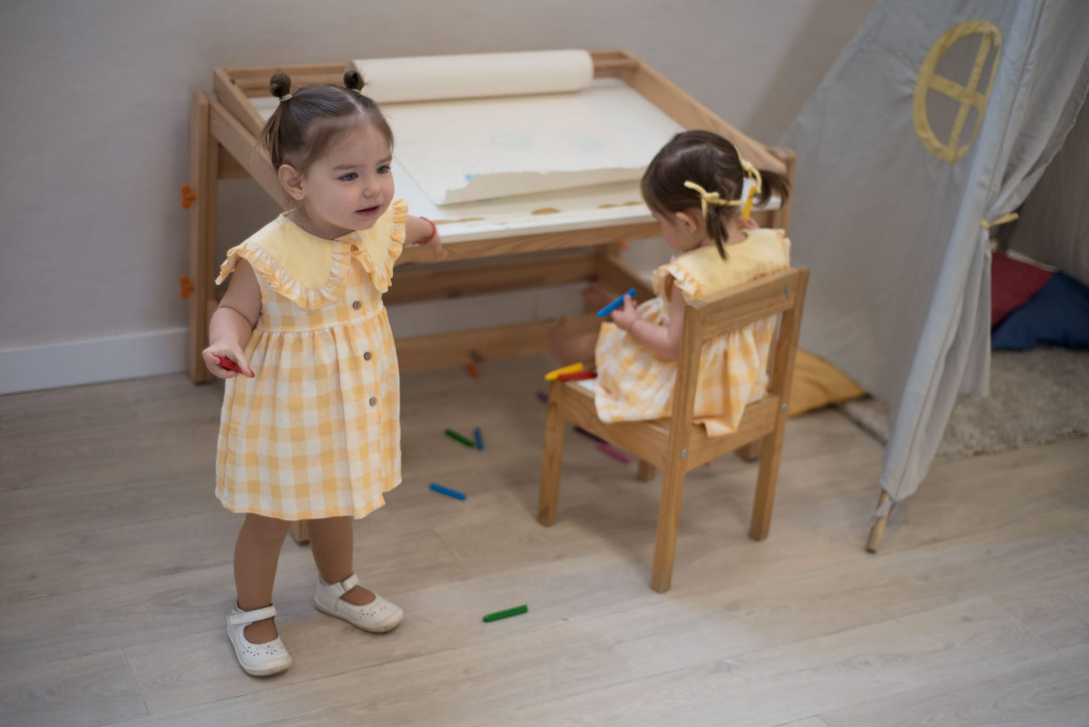 Jesusito vichy amarillo - Imagen 2