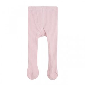 Leotardo canalé rosa